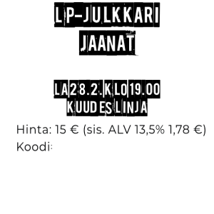 Dead Society & Jaanat la 28.2. Kuudes Linja