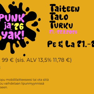 Punk ja Yäk 2026 Perjantai - lauantai